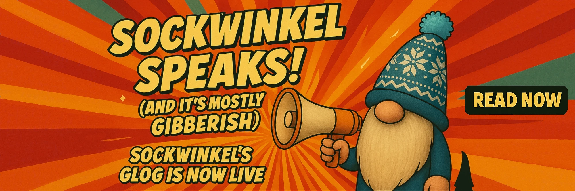 Sockwinkel's glog is now live. Read now